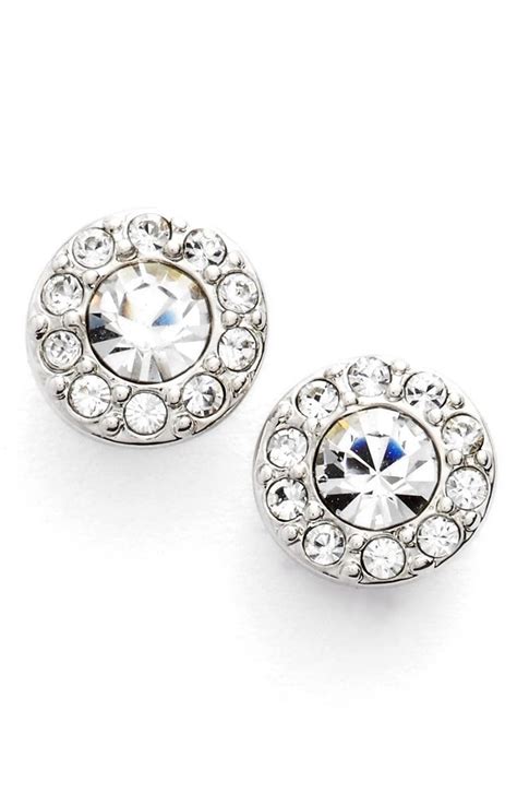 givenchy small crystal stud earrings|Givenchy vintage earrings.